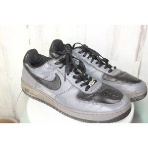 Nike AIR Force One '00 Black Gray Leather 11.5 Sneakers Men's Shoes